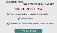 Precio abogado por conducir sin carnet Precio abogado por conducir sin carnet